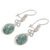 Light green jade dangle earrings, 'Love Poem' - Jade Dangle Earrings 925 Sterling Silver (image 2c) thumbail