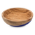 Wood bowl, 'Spicy Blue' (medium) - Dip Painted Hand Carved Wood Bowl (Medium) (image 2d) thumbail