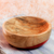 Wood bowl, 'Spicy Red' (large) - Dip Painted Hand Carved Wood Bowl (large) (image 2b) thumbail