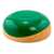 Wood bowl, 'Spicy Green' (large) - Dip Painted Hand Carved Wood Bowl (large) (image 2e) thumbail
