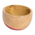 Wood bowl, 'Spicy Red' (small) - Dip Painted Hand Carved Wood Bowl (Small)