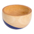 Wood bowl, 'Spicy Blue' (small) - Dip Painted Hand Carved Wood Bowl (Small)