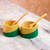 Wood salsa bowls, 'Spicy Green' (pair) - Salsa Bowls and Spoons Hand Crafted (pair) (image 2c) thumbail