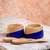 Wood salsa bowls, 'Spicy Blue' (pair) - Salsa Bowls and Spoons Hand Crafted (pair) (image 2c) thumbail