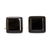 Black jade cufflinks, 'Maya Minimalist' - Black jade cufflinks