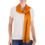 Reversible cotton scarf, 'Summer Sun' - Backstrap Loom Orange and Yellow Reversible Cotton Scarf (image 2b) thumbail
