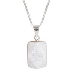 Reversible lilac jade pendant necklace, 'Breath of Life' - Reversible Lilac Jade and Silver Maya Glyph Necklace