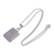 Reversible lilac jade pendant necklace, 'Breath of Life' - Reversible Lilac Jade and Silver Maya Glyph Necklace (image 2c) thumbail