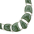 Collar colgante de jade, 'Singularidad verde claro' - Joyería de jade artesanal en un collar de plata de ley