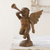 Wood statuette, 'Angelic Trumpeteer' - Hand Crafted Wood Religious Sculpture from Guatemala