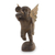 Wood statuette, 'Angelic Trumpeteer' - Hand Crafted Wood Religious Sculpture from Guatemala