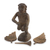 Wood statuette, 'Angelic Trumpeteer' - Hand Crafted Wood Religious Sculpture from Guatemala (image 2c) thumbail