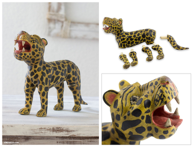 Wood figurine, Jaguar Divinity