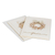 Christmas greeting cards, 'Golden Wishes' (set of 4) - Handcrafted Christmas Greeting Cards Envelopes (set of 4) (image 2b) thumbail