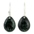 Jade dangle earrings, 'Guatemalan Treasure' - Artisan Crafted Jade and Sterling Silver Earrings (image 2a) thumbail