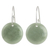 Jade dangle earrings, 'Maya Moonlight' - Artisan Crafted Jade and Sterling Silver Earrings thumbail