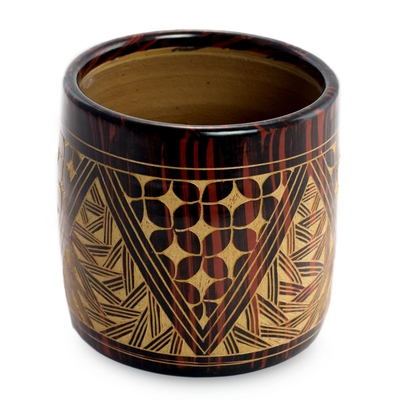 Handmade Ceramic Vase from Nicaragua