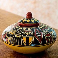 Ceramic decorative jar, El Cascal Sunset