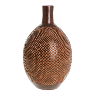 Dekorative Keramikvase - Dekorative Vase aus natürlichem Terrakotta aus Nicaragua