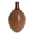 Ceramic decorative vase, 'Natural Geometry' - Natural Terracotta Decorative Vase from Nicaragua