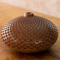 Ceramic decorative vase, Maya Geometry