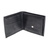 Men's leather wallet, 'Black Knight' - Men's Leather Wallet with Coin Pocket (image 2b) thumbail