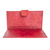 Leather wallet, 'Crimson Credit' - Multi-pocket Red Leather Wallet for Women (image 2c) thumbail