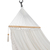 Cotton hammock, 'Montelimar Sands' (single) - Handmade White Cotton Hammock from Nicaragua (Single) (image 2d) thumbail