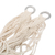 Cotton hammock, 'Montelimar Sands' (single) - Handmade White Cotton Hammock from Nicaragua (Single) (image 2e) thumbail