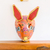 Wood mask, 'Dancing Rabbit' - Guatemala Rabbit Folk Dance Mask (image 2) thumbail