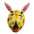 Wood mask, 'Yellow Squirrel' - Guatemala Squirrel Folk Dance Mask thumbail