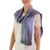 Rayon scarf, 'Solola Lavender' - Handcrafted Bamboo fibre Scarf (image 2b) thumbail