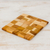 Teak cutting board, 'Puzzle' - Wood Mosaic Cutting Board (image 2c) thumbail