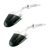Jade dangle earrings, 'Power of Life' - Artisan Crafted Jade and Sterling Silver Earrings (image 2b) thumbail