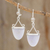 Lilac jade dangle earrings, 'Power of Life' - Artisan Crafted Lilac Jade and Sterling Silver Earrings (image p216734) thumbail