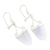 Lilac jade dangle earrings, 'Power of Life' - Artisan Crafted Lilac Jade and Sterling Silver Earrings (image 2c) thumbail