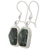 Jade dangle earrings, 'Maya Forest Princess' - Artisan Crafted Jade and Sterling Silver Earrings (image 2b) thumbail