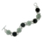 Jade link bracelet, 'Ya'ax Chich Mystery' - Black and Green Jade Bracelet Silver Artisan Jewelry (image 2b) thumbail