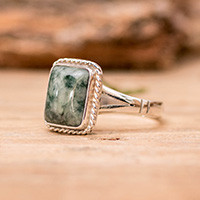 Jade cocktail ring, Life Divine