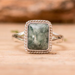 Jade cocktail ring, 'Life Divine' - Jade Artisan Crafted Ring