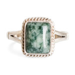 Jade cocktail ring, 'Life Divine' - Jade Artisan Crafted Ring