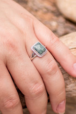 Jade cocktail ring, 'Life Divine' - Jade Artisan Crafted Ring