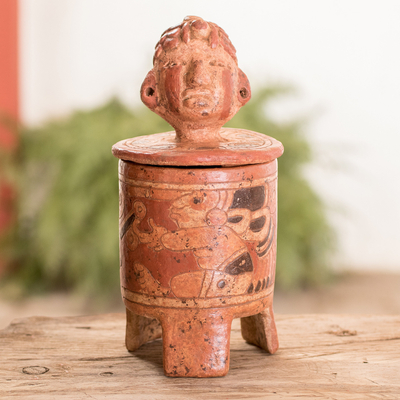 Keramisches Gefäß, 'Pibil Man'. - antikes keramikgefäß handgefertigte maya-kunst