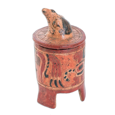 Vasija de cerámica, (grande) - Vasija de Cerámica Antigua Arte Maya (grande)