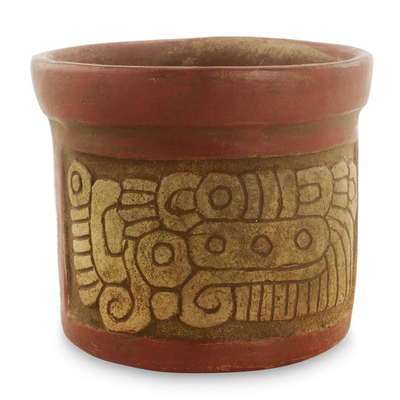 Dekorative Keramikvase - Handgefertigte Keramikvase mit Antik-Finish