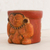 Ceramic decorative vase, 'Pibil Queen' - Artisan Crafted Ceramic Decorative Vase thumbail