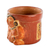 Ceramic decorative vase, 'Pibil Queen' - Artisan Crafted Ceramic Decorative Vase (image 2b) thumbail