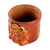 Ceramic decorative vase, 'Pibil Queen' - Artisan Crafted Ceramic Decorative Vase (image 2d) thumbail
