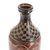 Ceramic decorative vase, 'Floral Chess' - Hand Crafted Ceramic Bottle Vase from Nicaragua (image 2b) thumbail