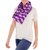 Cotton infinity scarf, 'Amethyst Twilight' - Handcrafted Cotton Infinity Scarf (image 2b) thumbail